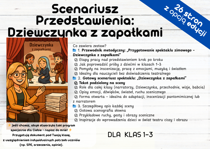 Przedstawienie "Dziewczynka z Zapałkami - teatr
