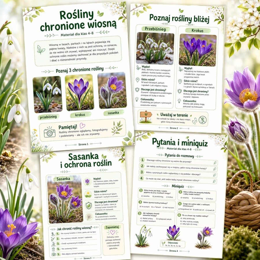 Rośliny chronione wiosną