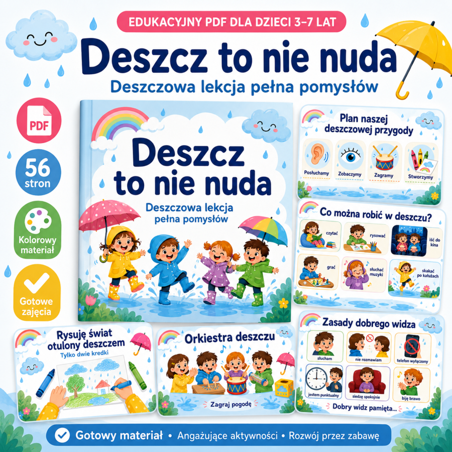 Deszcz to nie nuda. Prezentacja.