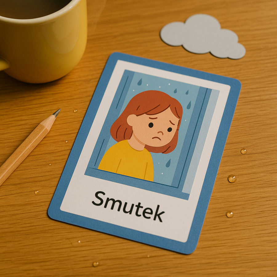 „Deszczowe emocje” – karty obrazkowe do rozmów o uczuciach