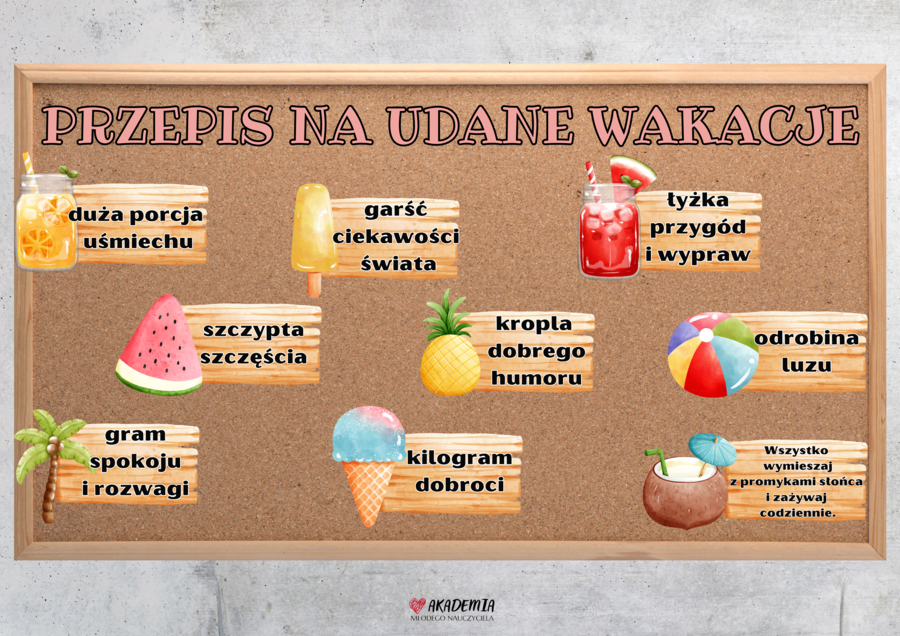 PRZEPIS NA UDANE WAKACJE