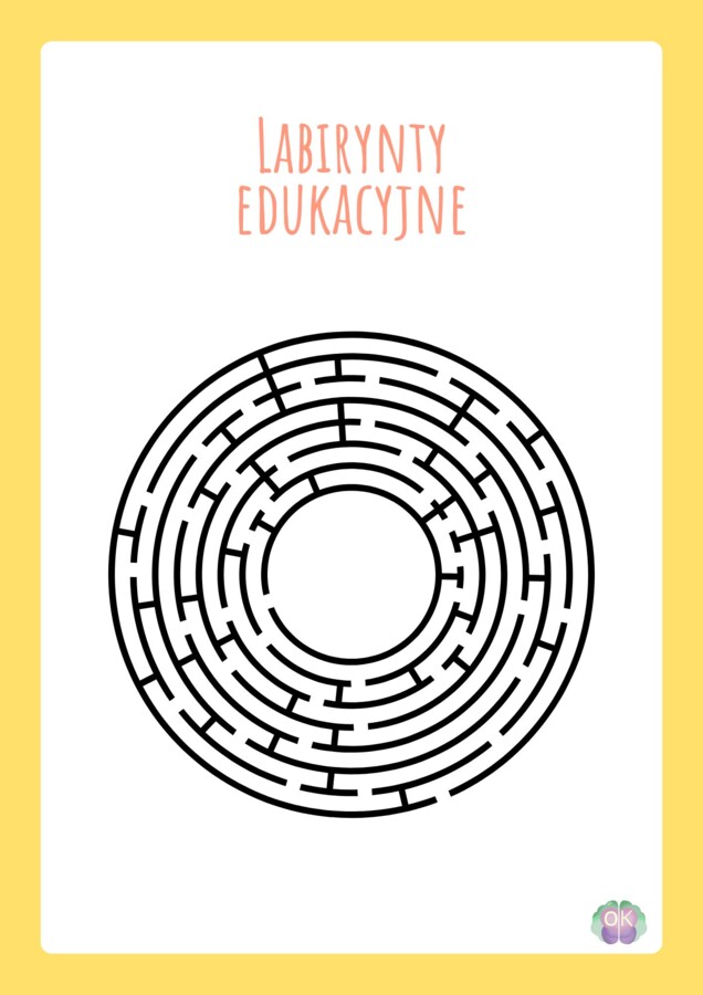 Labirynty edukacyjne dla dzieci (21 stron)
