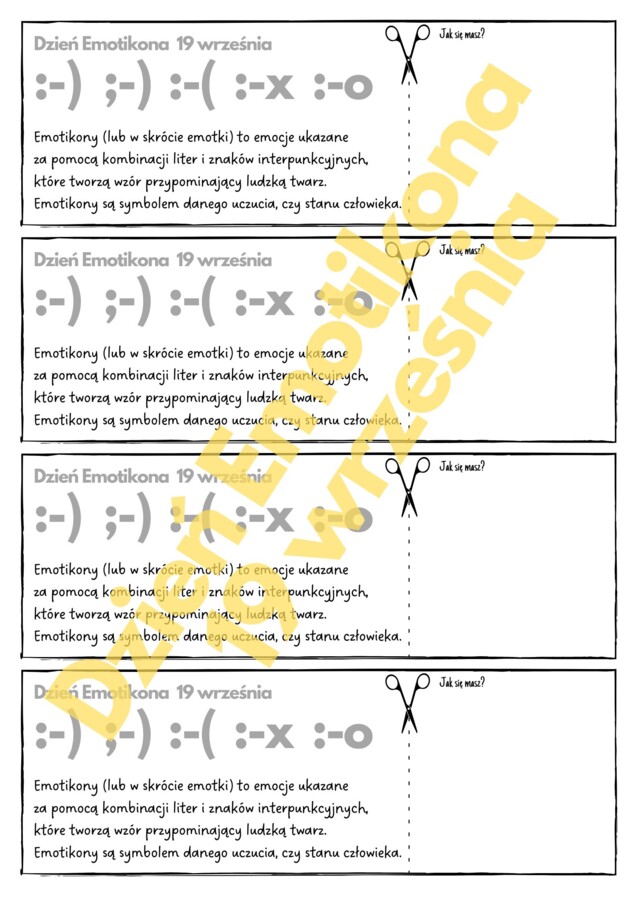 Dzień Emotikona - 19 września