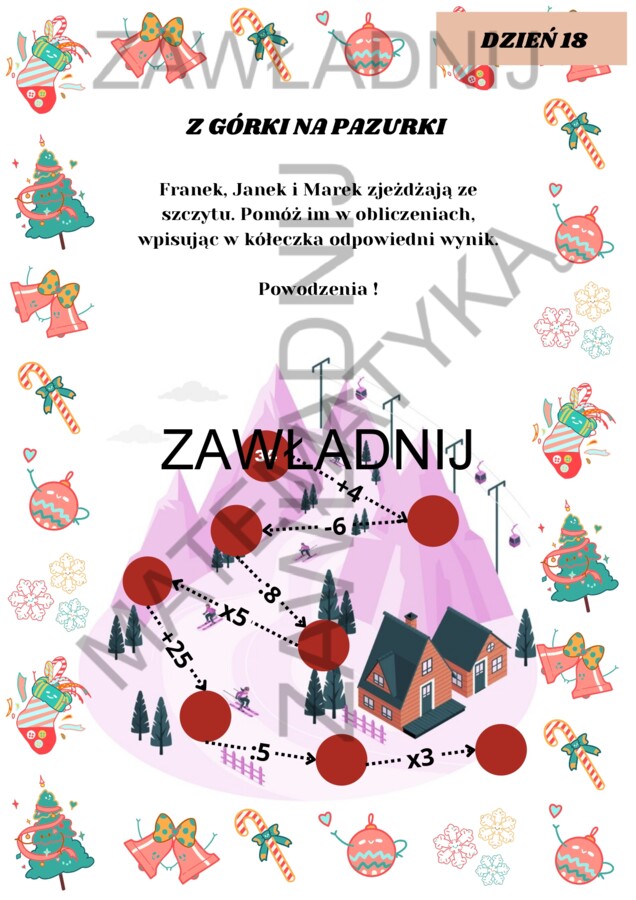 MATEMATYCZNY KALENDARZ ADWENTOWY