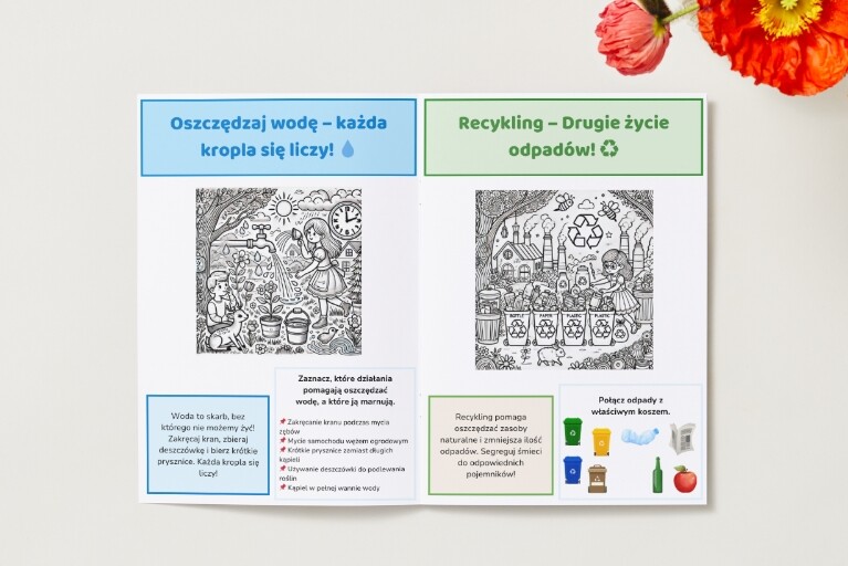 Kolorowanki edukacyjne. Zwierzęta. Rośliny. Ekosystemy.