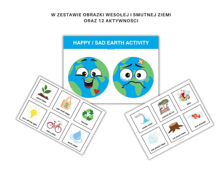 Eco-education: Gra i ćwiczenia z okazji Dnia Ziemi na zajęcia z języka angielskiego, Earth Day
