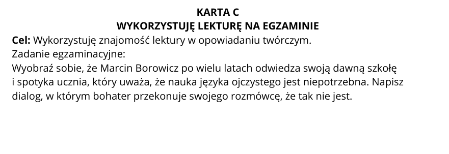 Powtórzenie materiału do egzaminu ósmoklasisty z języka polskiego