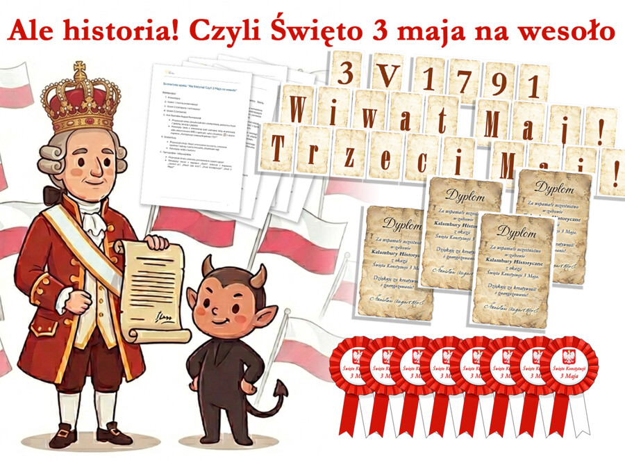 Scenariusz "Ale historia! Czyli Święto 3 maja na wesoło."