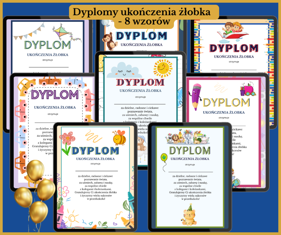 Dyplomy ukończenia żłobka
