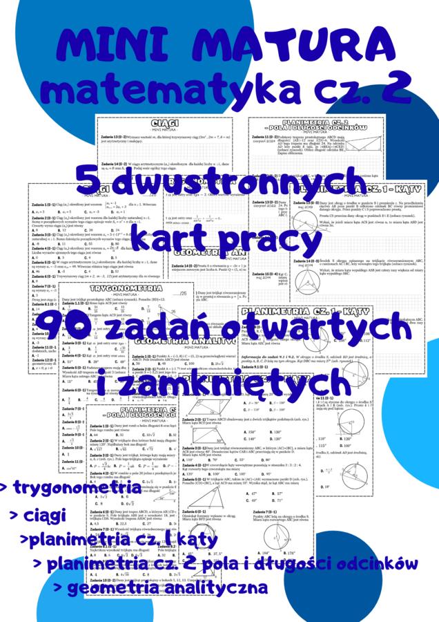 PAKIET - Mini matura. Matematyka. cz.2