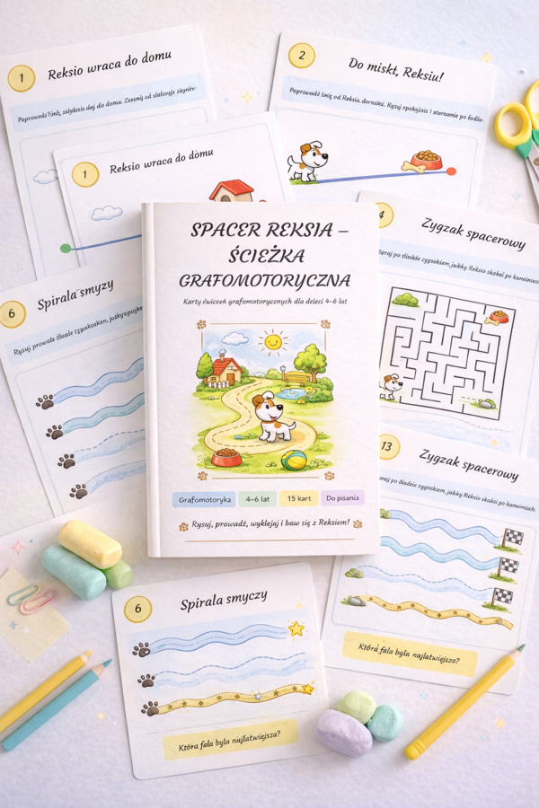 Spacer Reksia – ścieżka grafomotoryczna