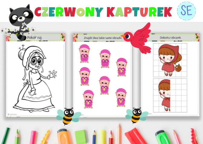 Czerwony Kapturek - Zestaw zadań