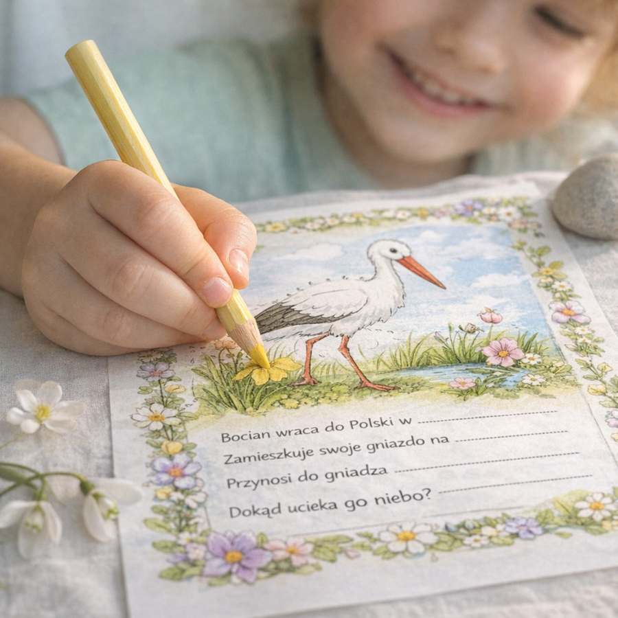 Marzec budzi świat. Karty pracy o zjawiskach wiosennych