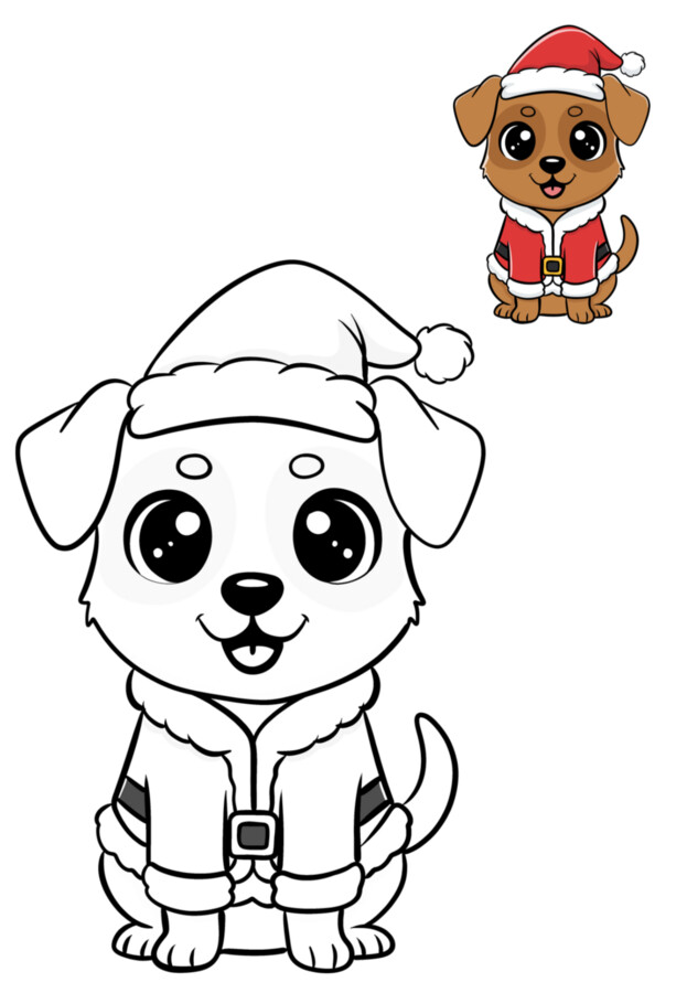 KOLOROWANKI ŚWIĄTECZNE według wzoru.