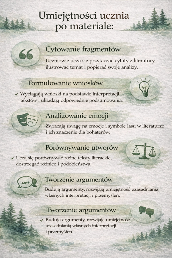 Las jako bohater literacki