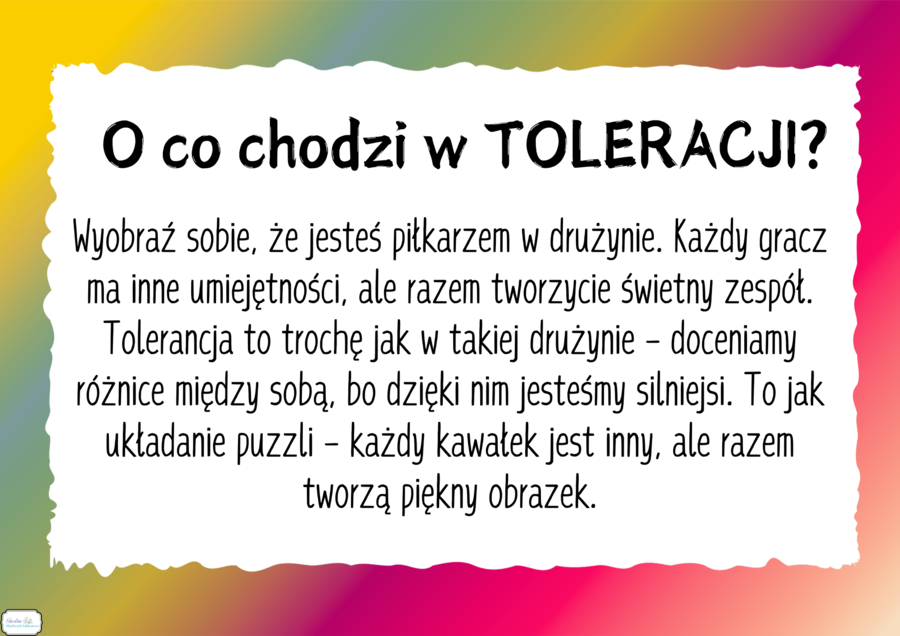 DZIEŃ TOLERANCJI - gazetka szkolna