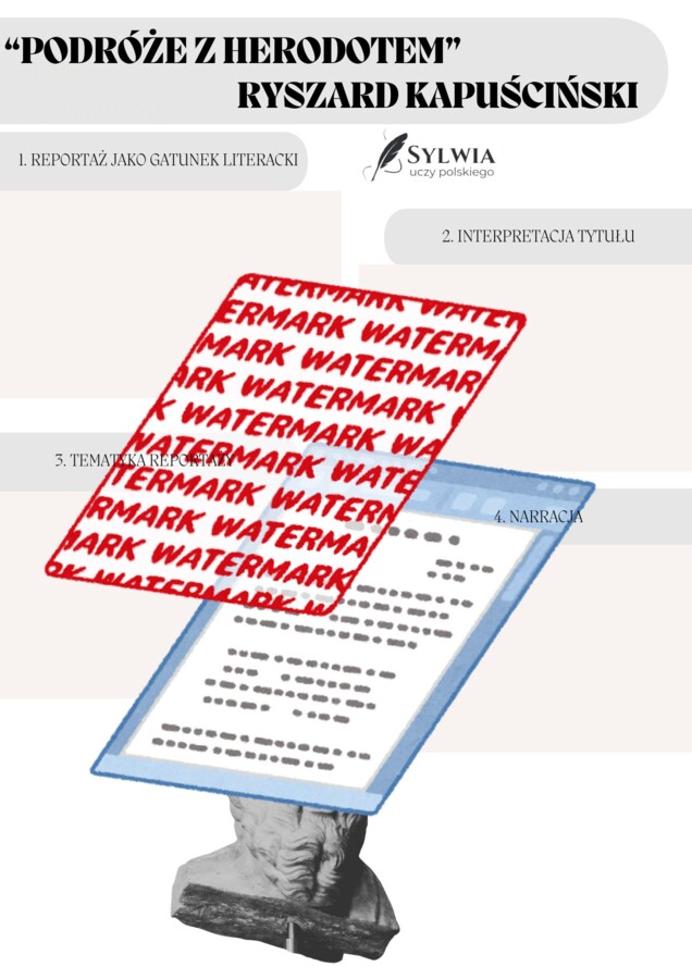 📒 Notatnik maturalny – Współczesność (wprowadzenie, Dżuma, Rok 1984, Tango, Górą Edek, Miejsce, Profesor Andrews w Warszawie, Podróże z Herodotem)