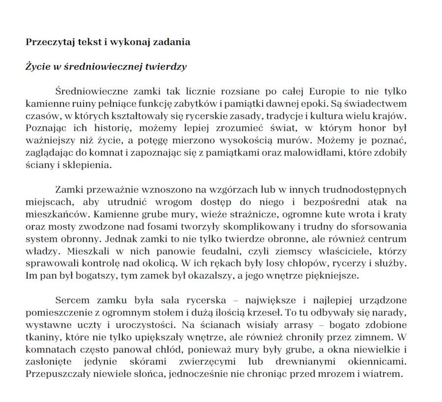 Arkusz egzaminacyjny "Hobbit, czyli tam i z powrotem"