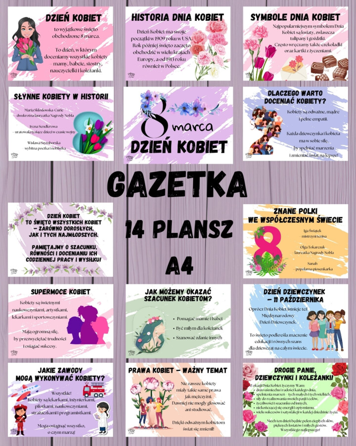 Dzień Kobiet gazetka