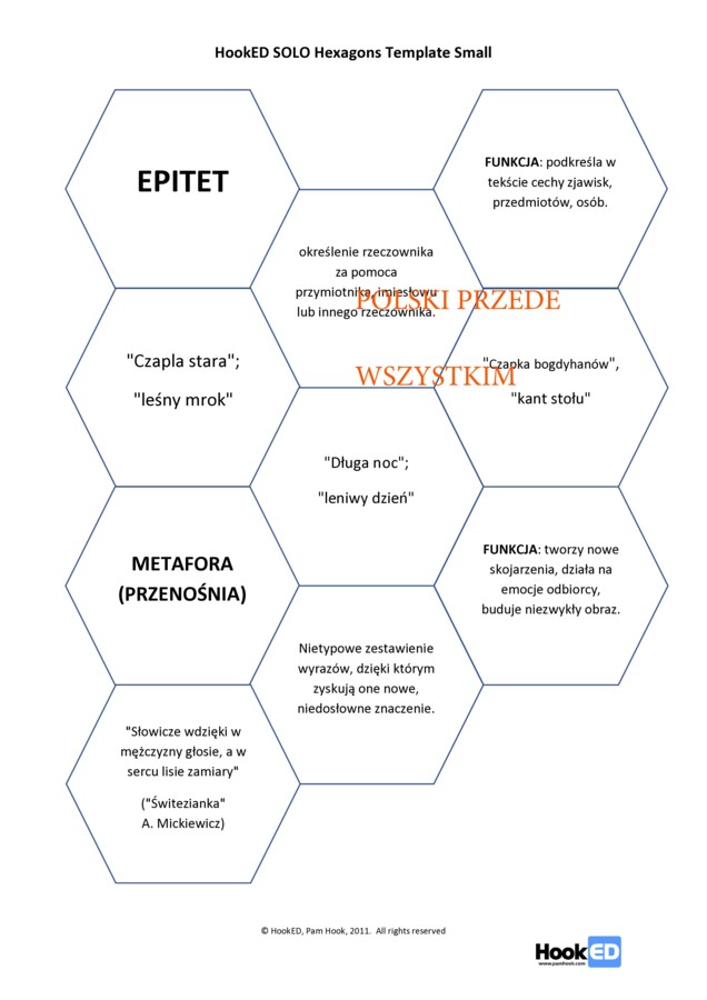 Środki stylistyczne w heksach edukacyjnych zamknięte