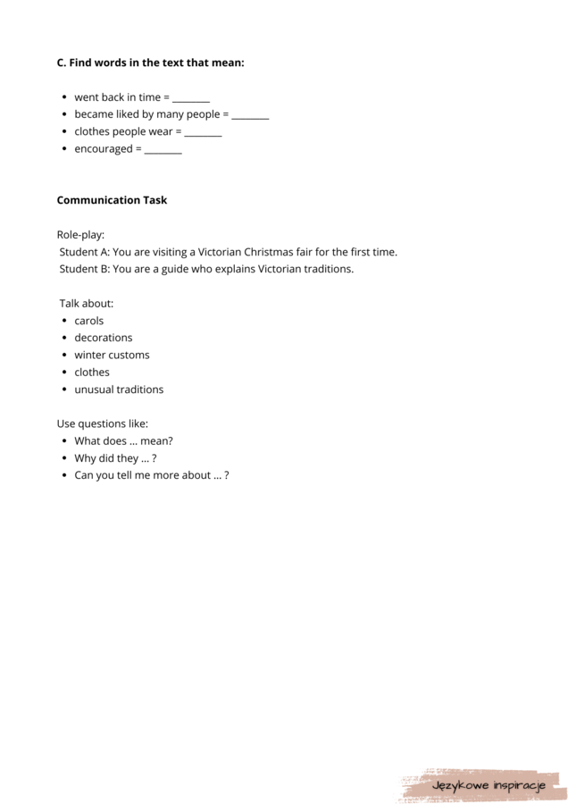 🎄📜 Old School Christmas. Angielski - gotowe lekcje