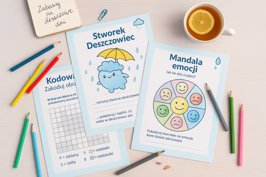 Karty pracy „Co robić w deszczowe dni?”