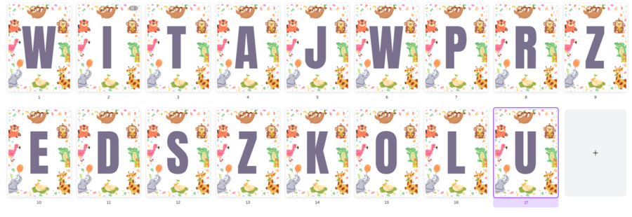 Girlanda - WITAJ W PRZEDSZKOLU