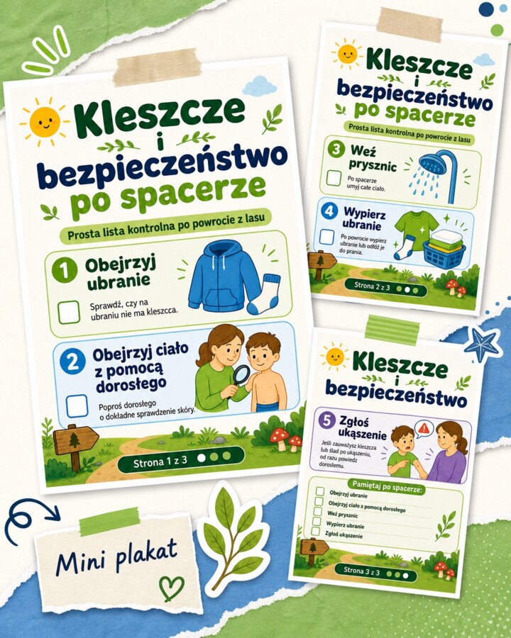 Kleszcze i bezpieczeństwo na spacerze
