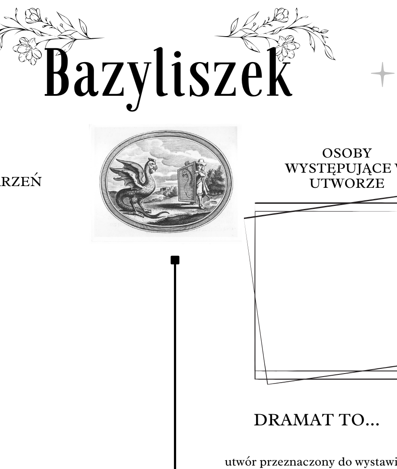 Legenda o Bazyliszku - karta pracy