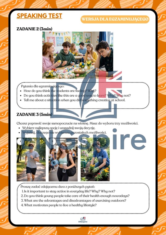 Easter & Spring B2/B2+ – komplet lekcji (vocabulary, reading, grammar, speaking + key)