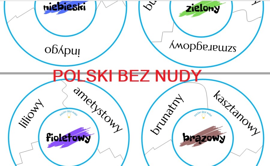 Puzzle - synonimy kolorów