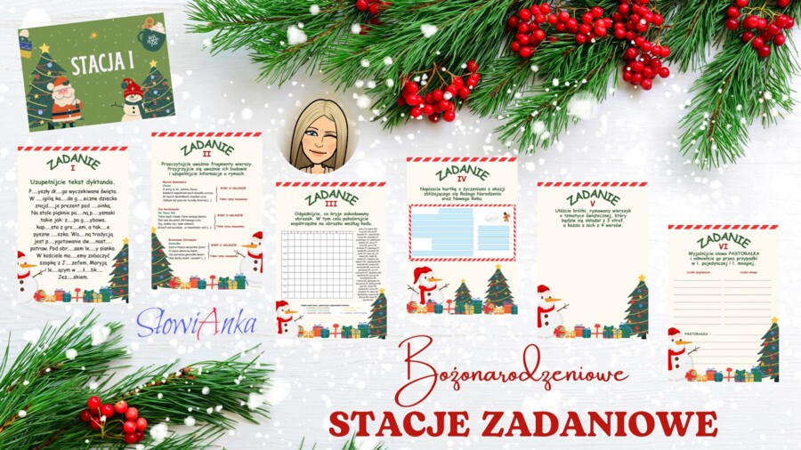 Bożonarodzeniowe STACJE ZADANIOWE