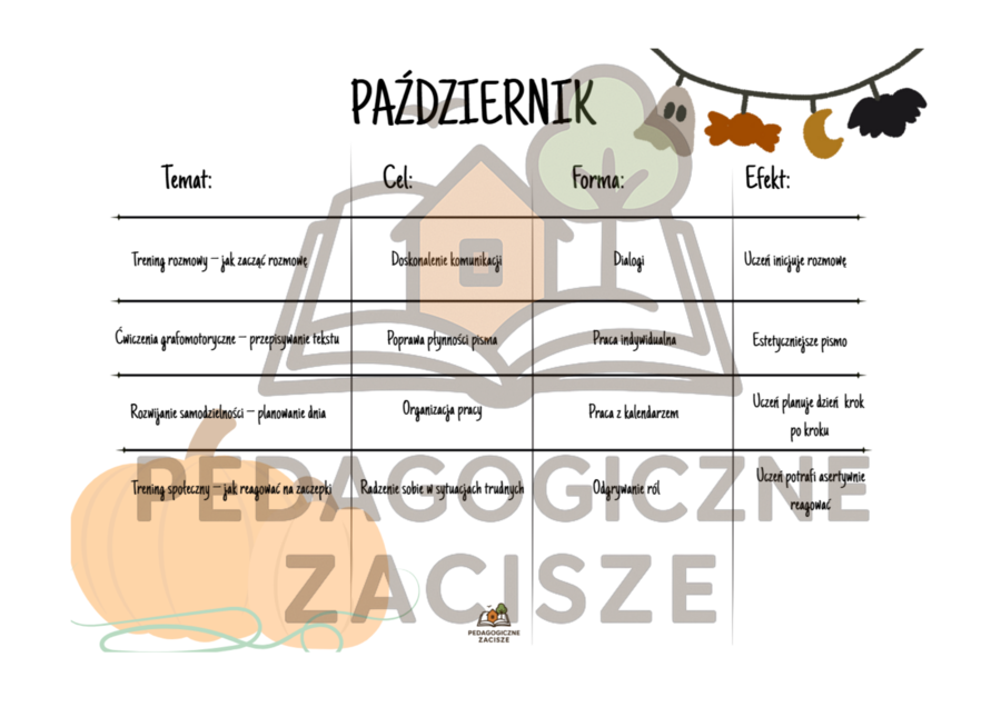 PLAN REWALIDACJI DLA UCZNIA Z ZESPOŁEM ASPERGERA- SZKOŁA PONADPODSTAWOWA