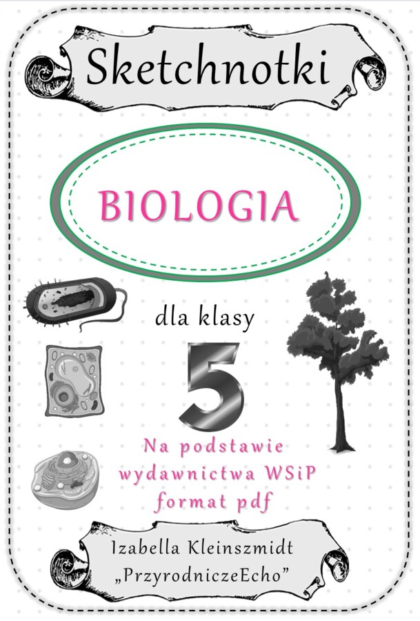 Całoroczny zestaw sketchnotek/notatek/streszczeń/wklejek/ściąg dla ucznia i nauczyciela/edukacja domowa w pdf. do biologii w klasie 5. Notatki zostały wykonane na podstawie podręcznika z wydawnictwa WSiP.
