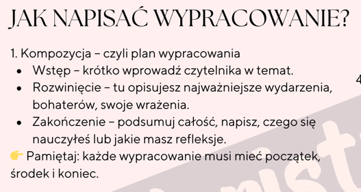 Jak napisać wypracowanie? - instrukcja