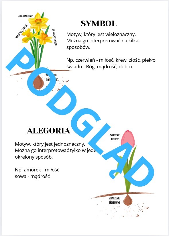 Przypowieść - karta pracy, notatka + klucz odpowiedzi i gratis