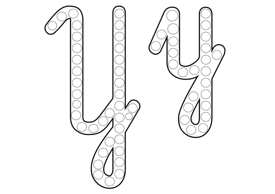 Alfabet - szablony do plasteliny lub farby