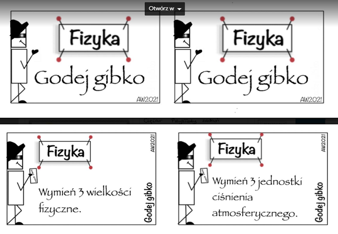 Godej gibko - fizyka