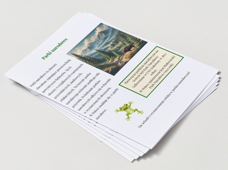 Parki narodowe, Parki krajobrazowe, Rezerwaty przyrody, Pomniki przyrody