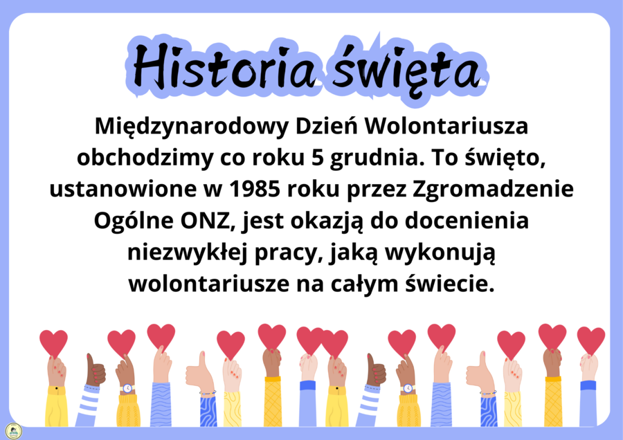 DZIEŃ WOLONTARIUSZA -5 grudnia - gazetka szkolna