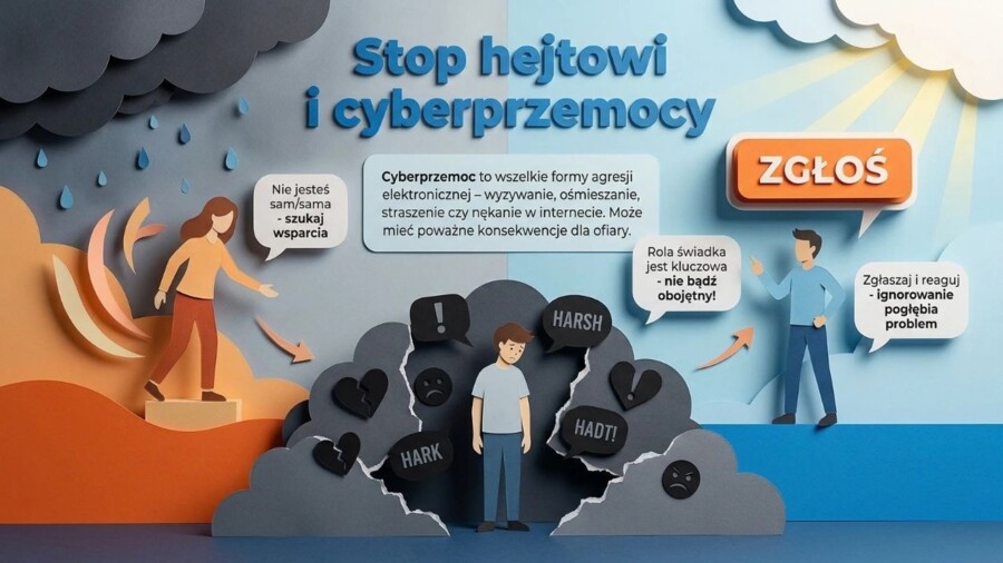 Dzień Bezpiecznego Internetu – gazetka szkolna / prezentacja (18 plansz)