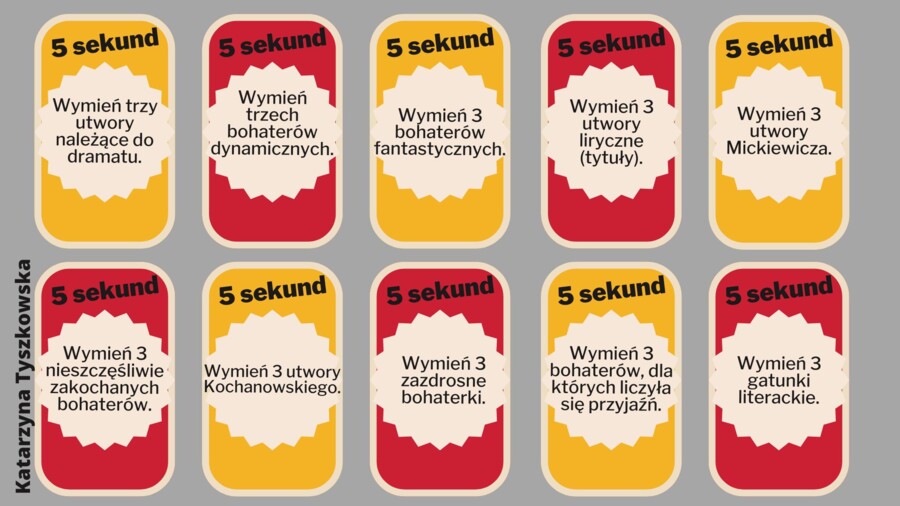 5 sekund - powtórka przed egzaminem ósmoklasisty