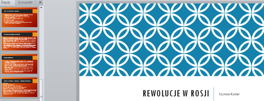 Prezentacja - rewolucje w Rosji