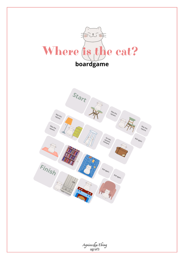 Where is the cat? boardgame