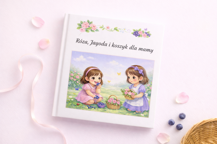 Róża, Jagoda i koszyk dla mamy – opowiadanie obrazkowe