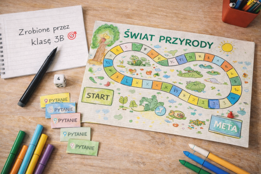 Planszówki DIY z kartonu i markerów