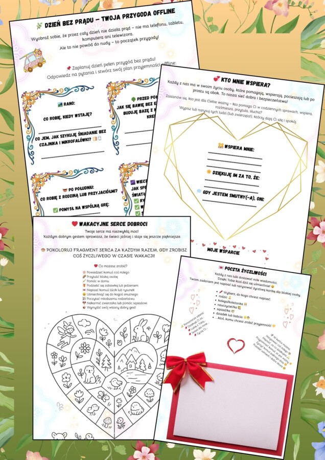 WAKACYJNY DZIENNIK MOCY,ZADANIA 0-3