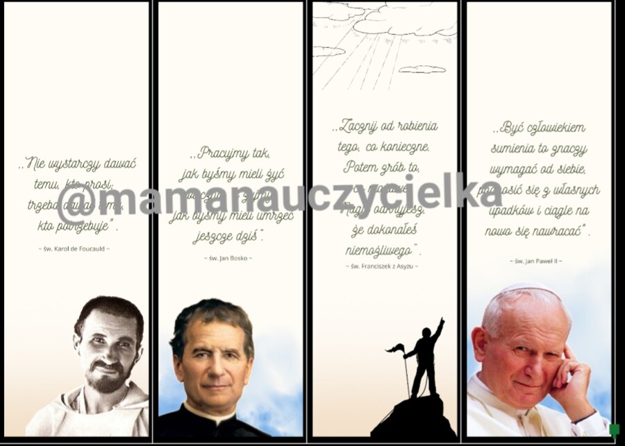 Zakładki ze Świętymi
