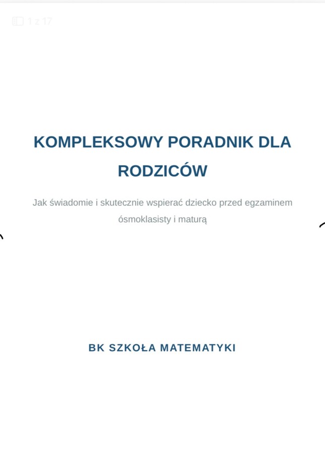 Poradnik dla rodzica - jak wspierač dziecko przed egzaminem.