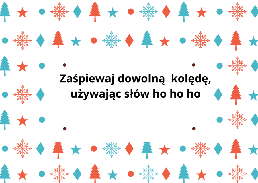 karty, integracja, święta, zabawa, 17 fiszek z zadaniami